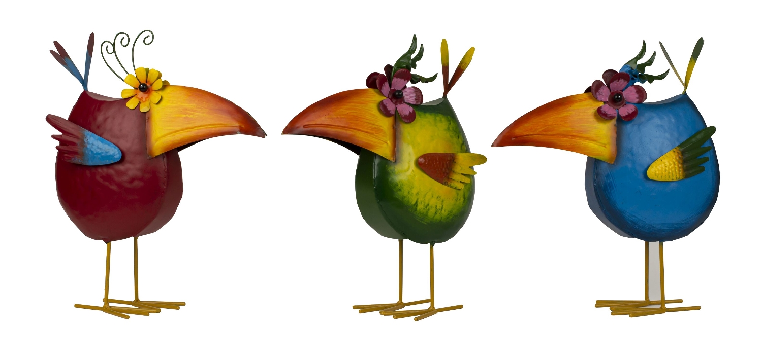 Blech Vogel Trio Bunt 