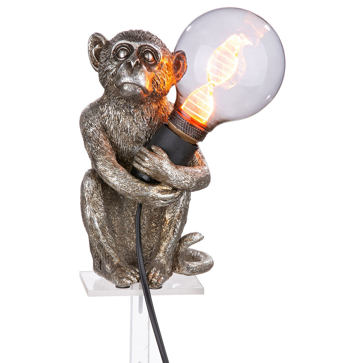 Lampe Äffchen silber