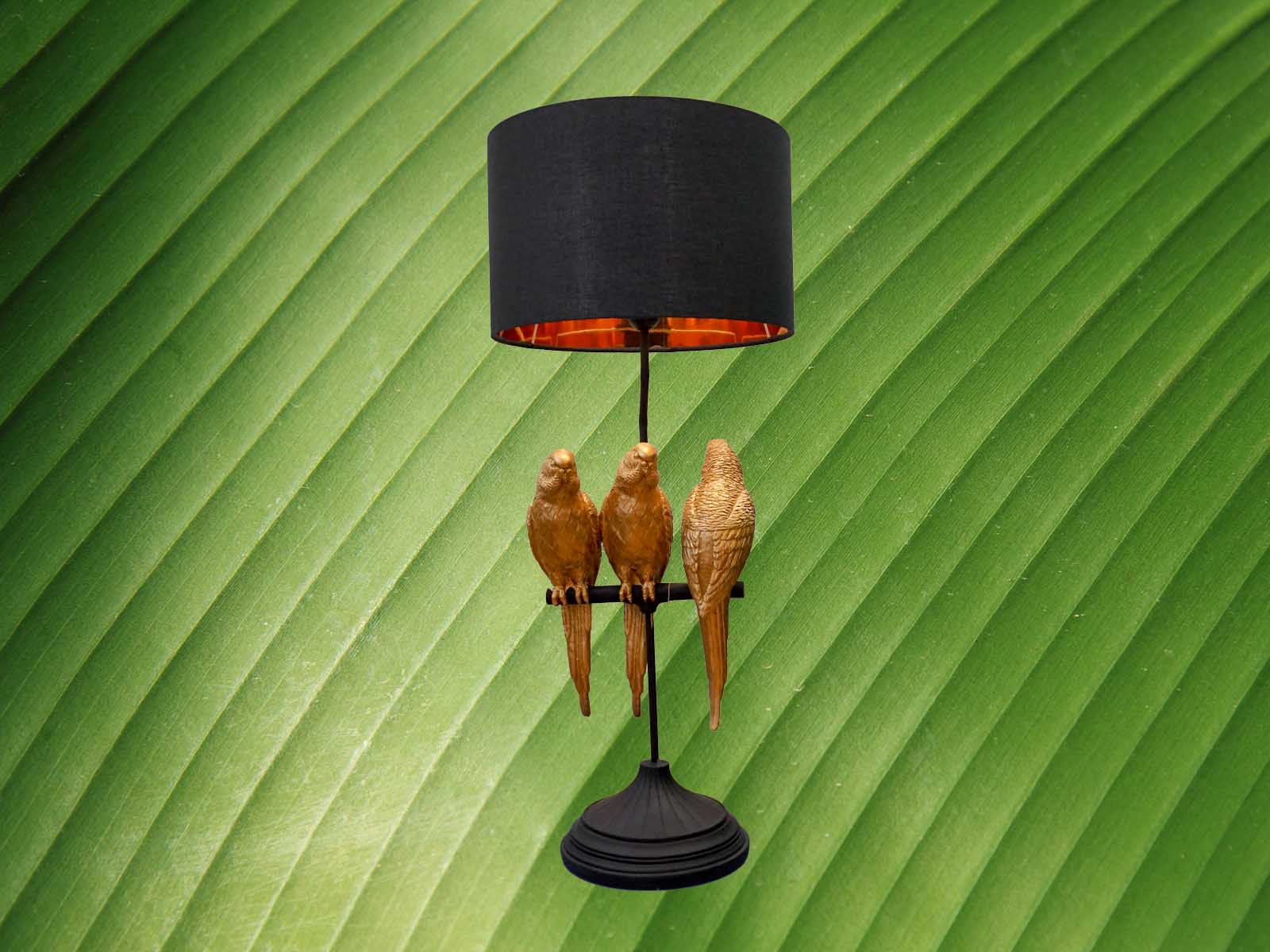 Golden Parrot Trio Lampe