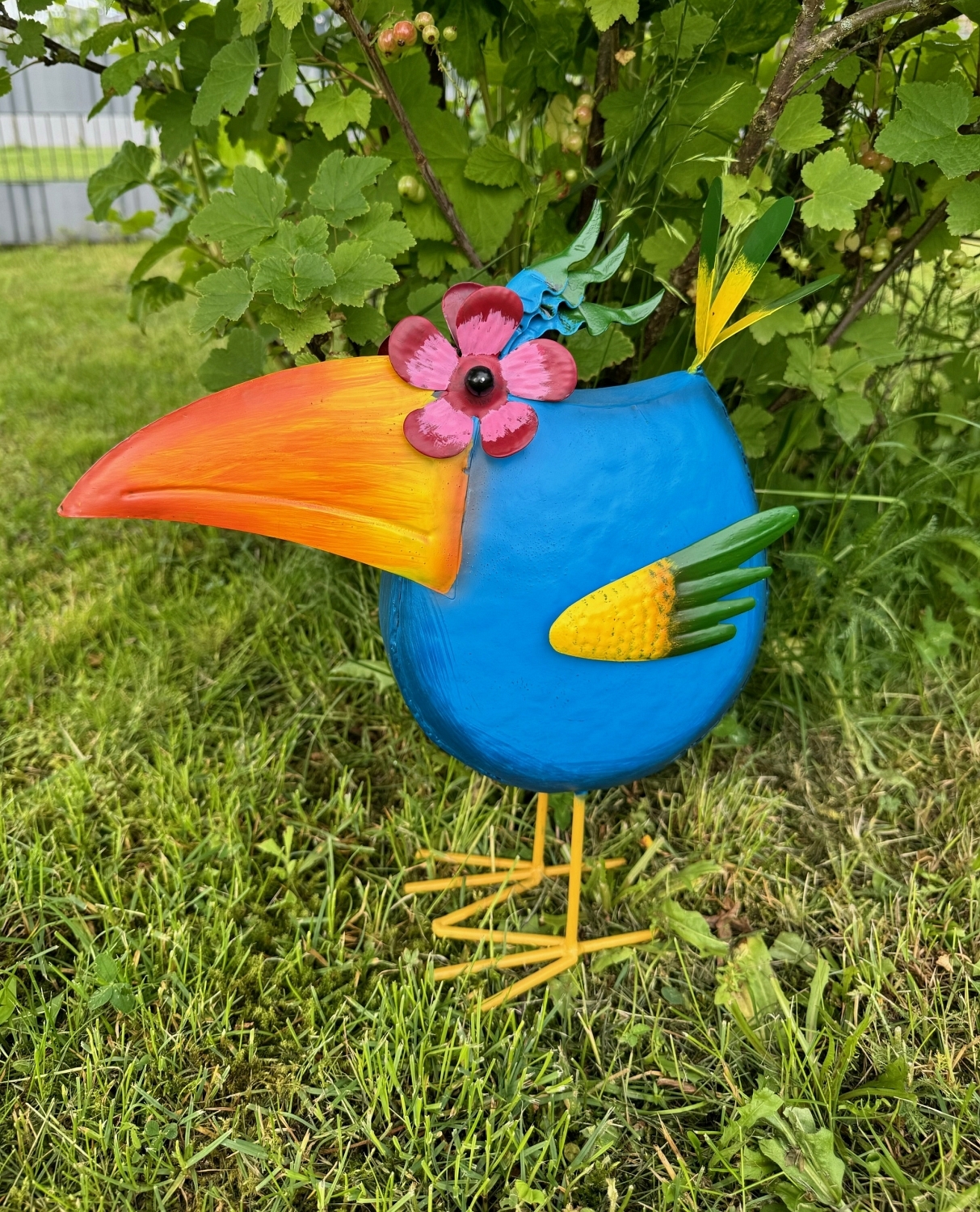 Blech Vogel Blau